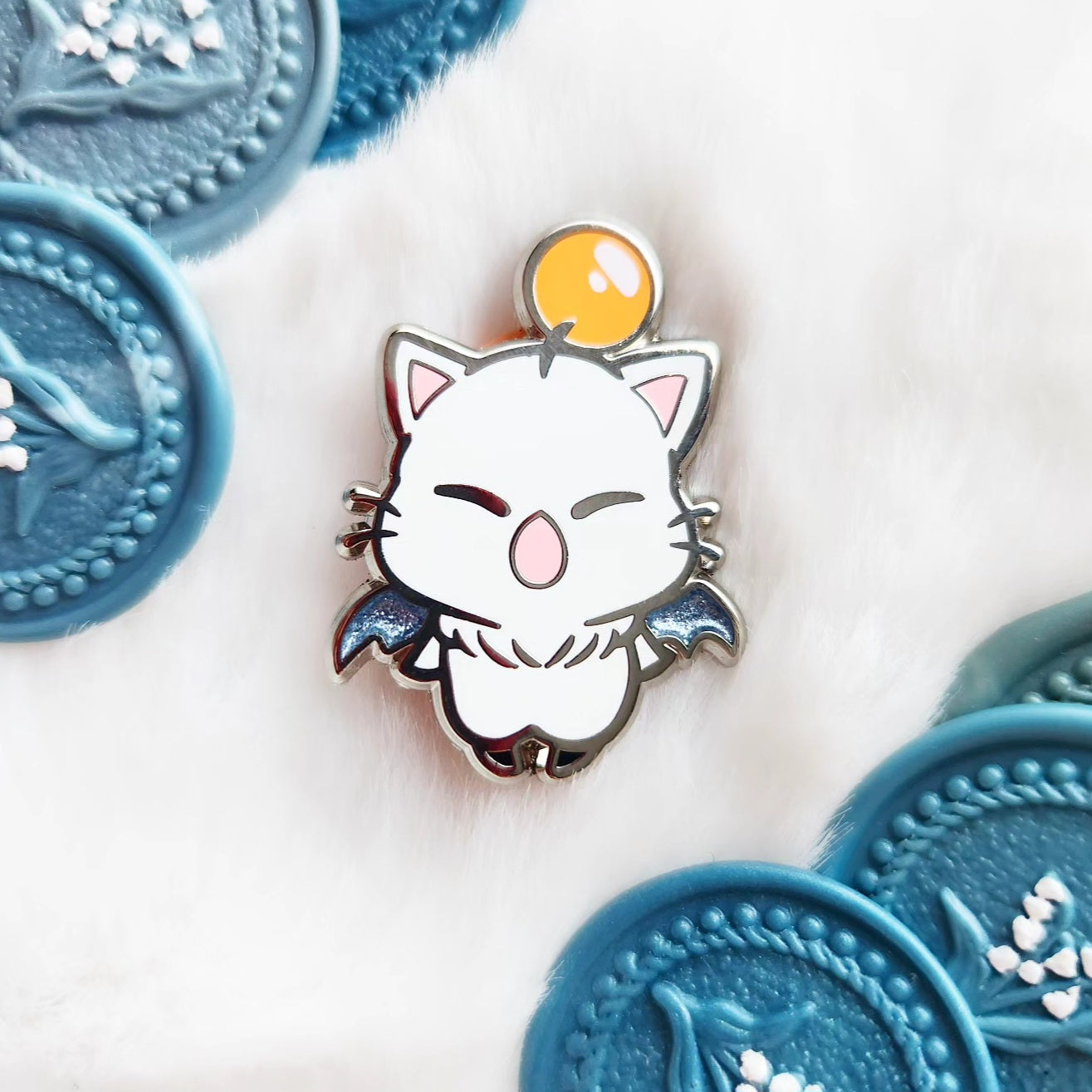 Moogle Enamel Pins