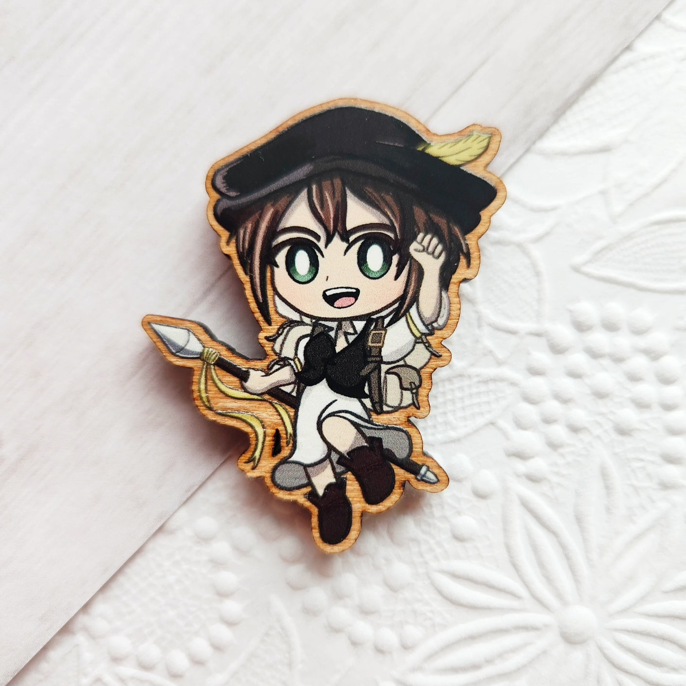 Octopath Traveler 1 Wood Pins/Magnets