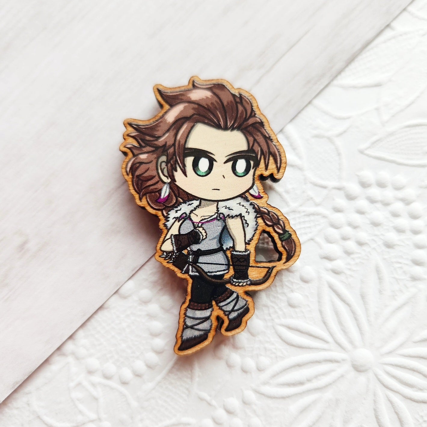 Octopath Traveler 1 Wood Pins/Magnets