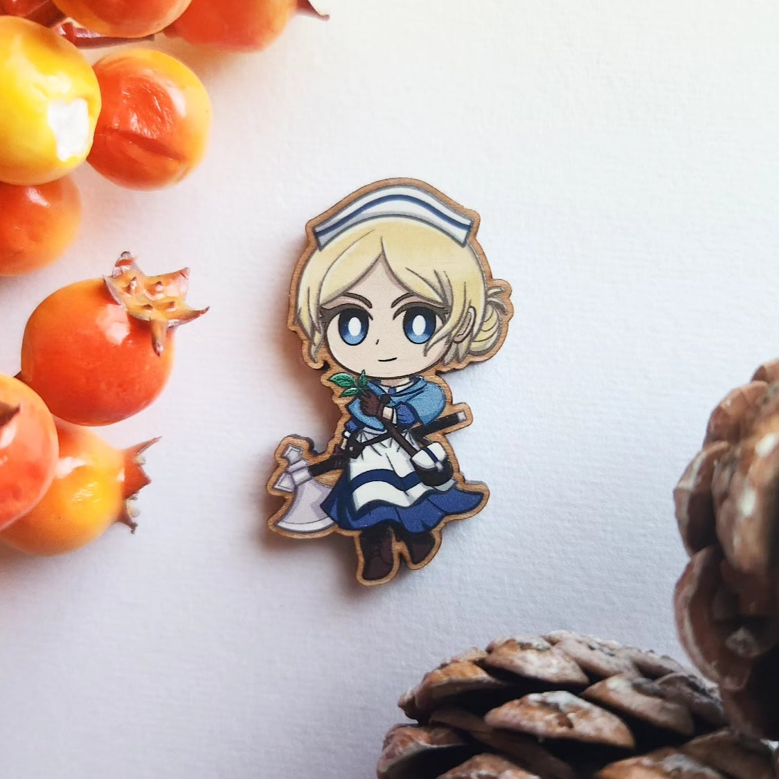 Octopath Traveler 2 Wood Pins/Magnets