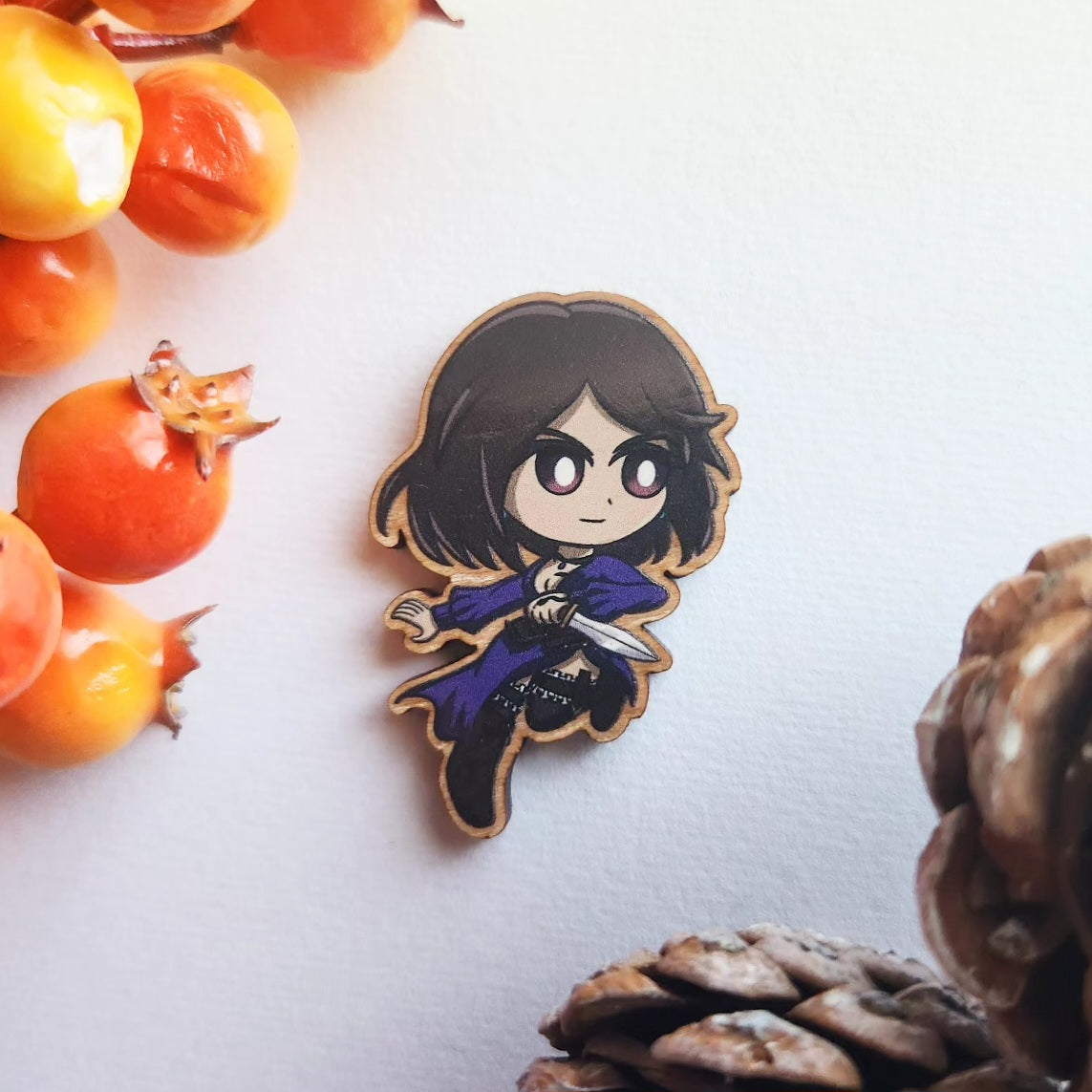 Octopath Traveler 2 Wood Pins/Magnets