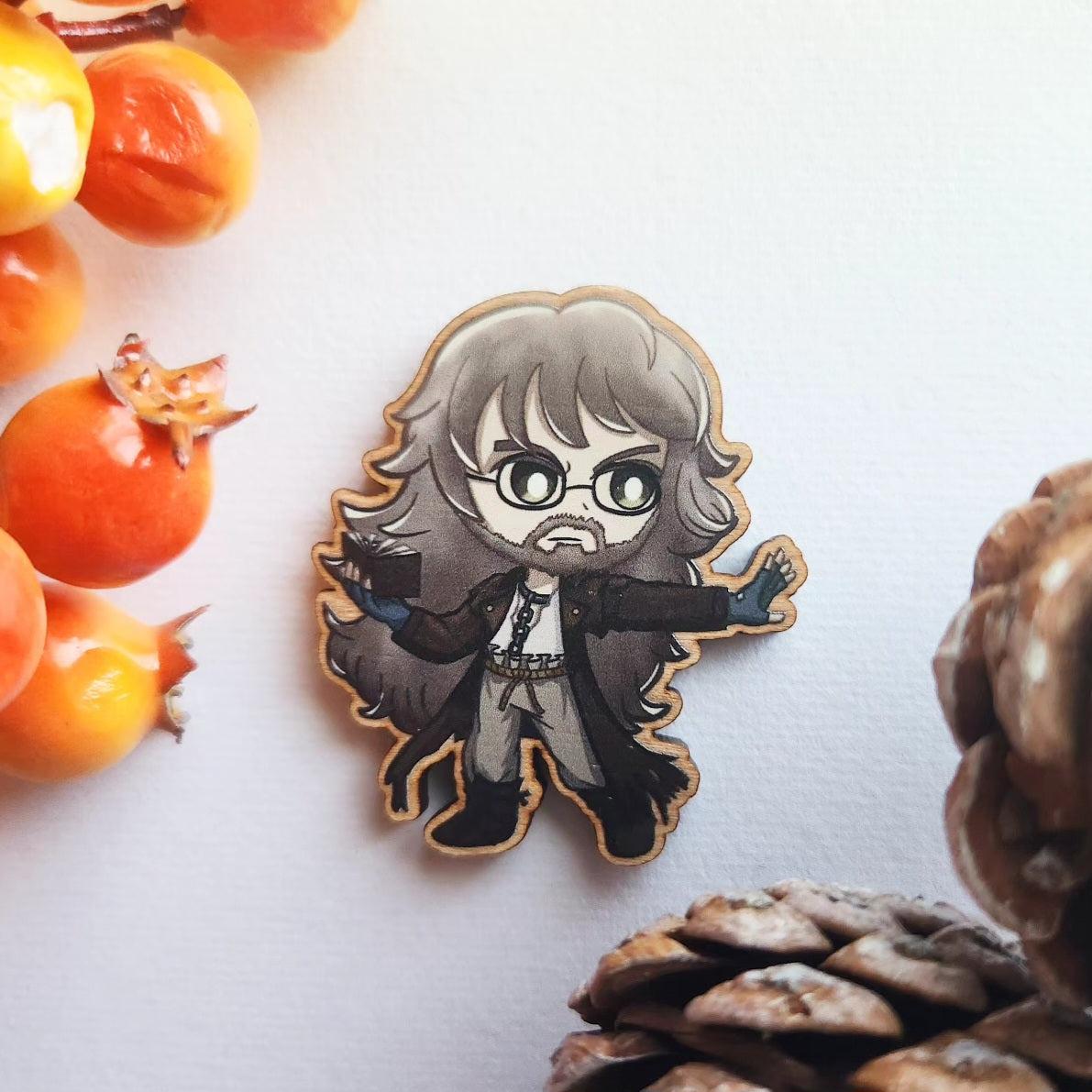 Octopath Traveler 2 Wood Pins/Magnets