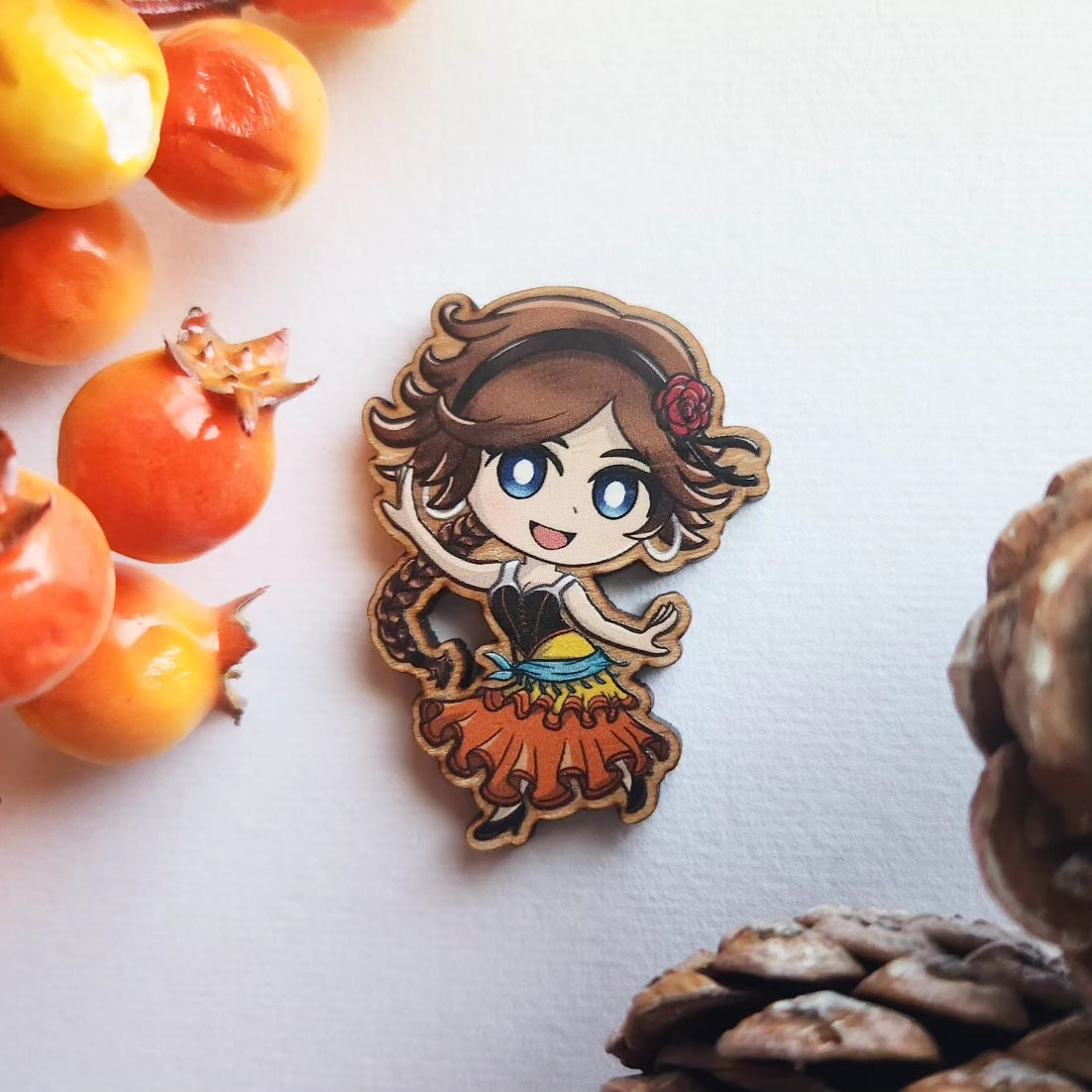 Octopath Traveler 2 Wood Pins/Magnets