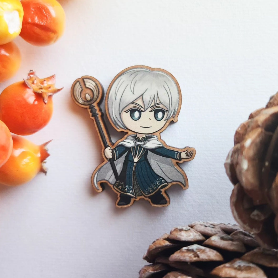 Octopath Traveler 2 Wood Pins/Magnets