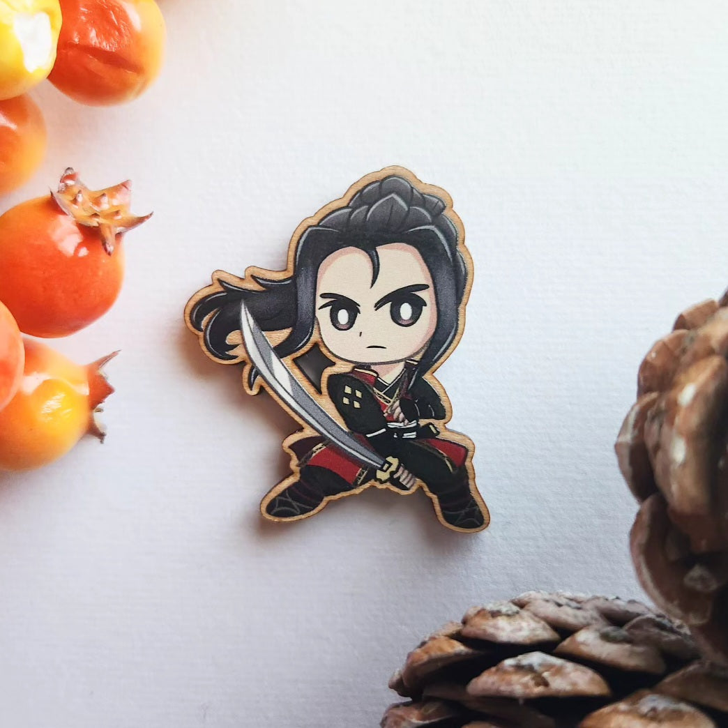 Octopath Traveler 2 Wood Pins/Magnets