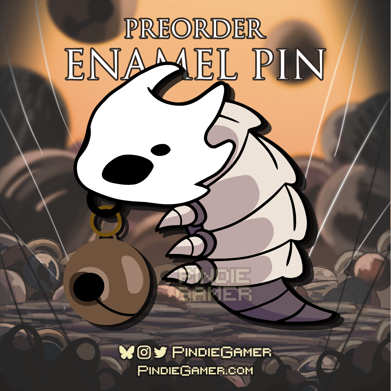 Hollow Knight Silksong Dip Dyed Enamel Pins