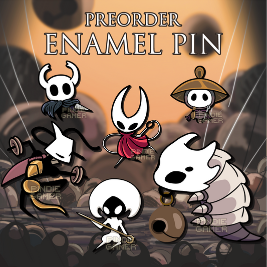 Hollow Knight Silksong Dip Dyed Enamel Pins