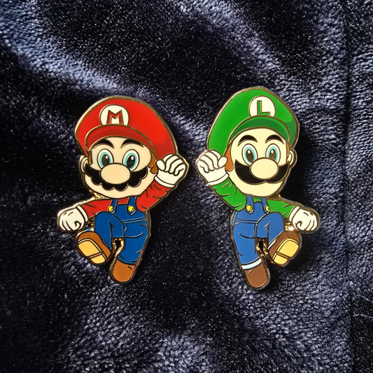 Plumber Brothers Enamel Pins