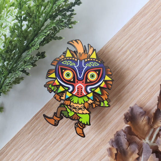 Skull Kid Bobble Enamel Pin