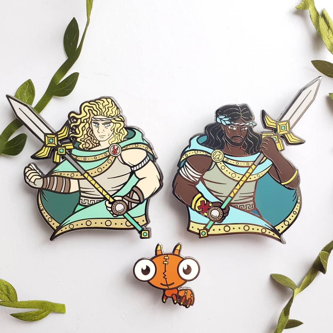 Myrmidons of Troy Enamel Pins