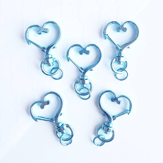 Blue Heart Charm Clasp