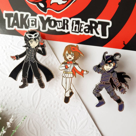 Thieves of Heart Enamel Pins