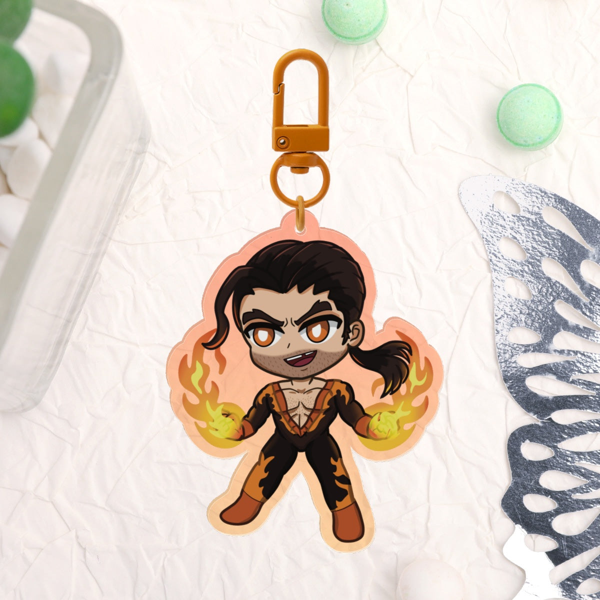 Flambae Acrylic Charm