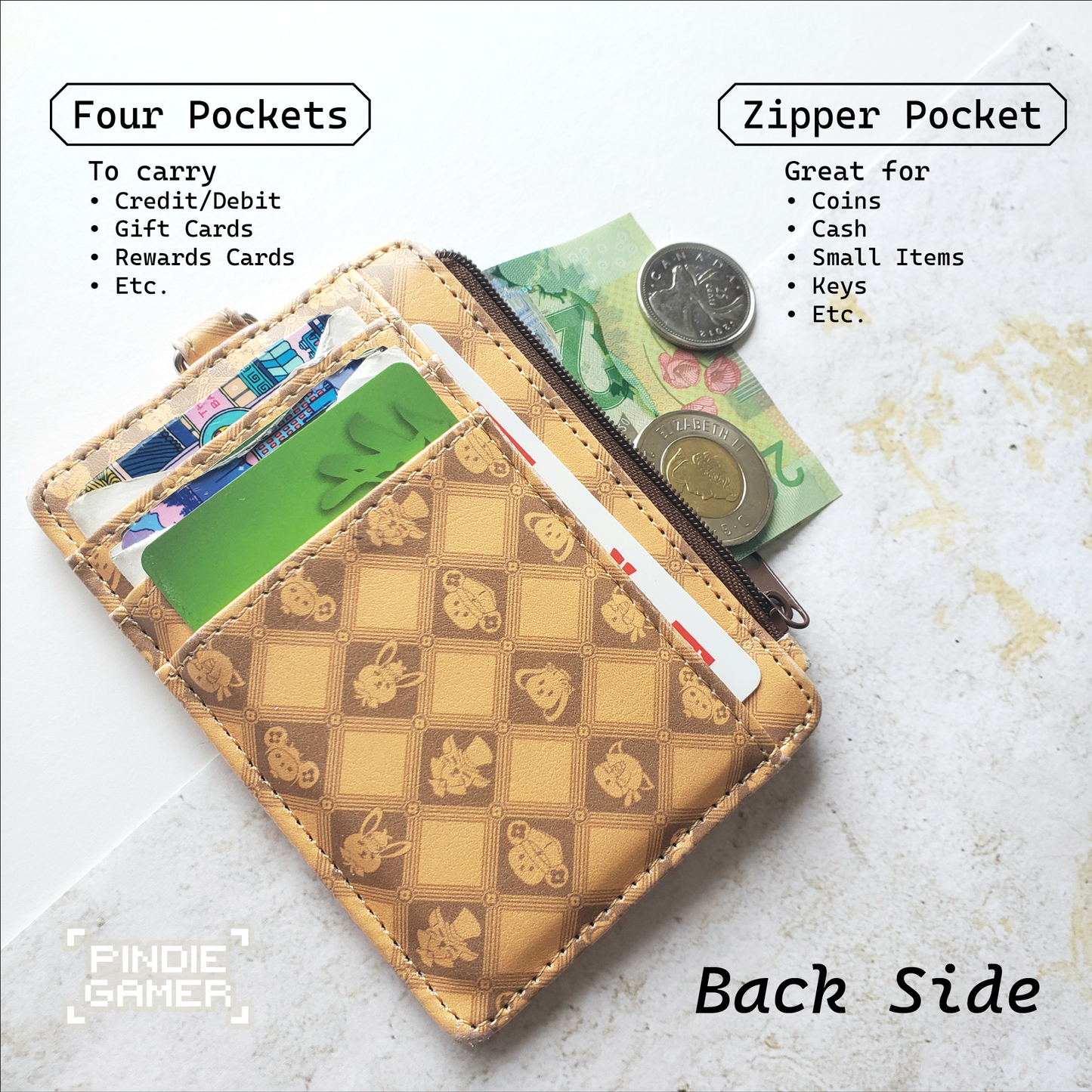 Round Frens PU Leather ID Wallet