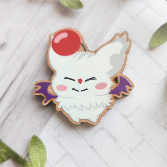 Moogle Brother Wood Pin/Magnet