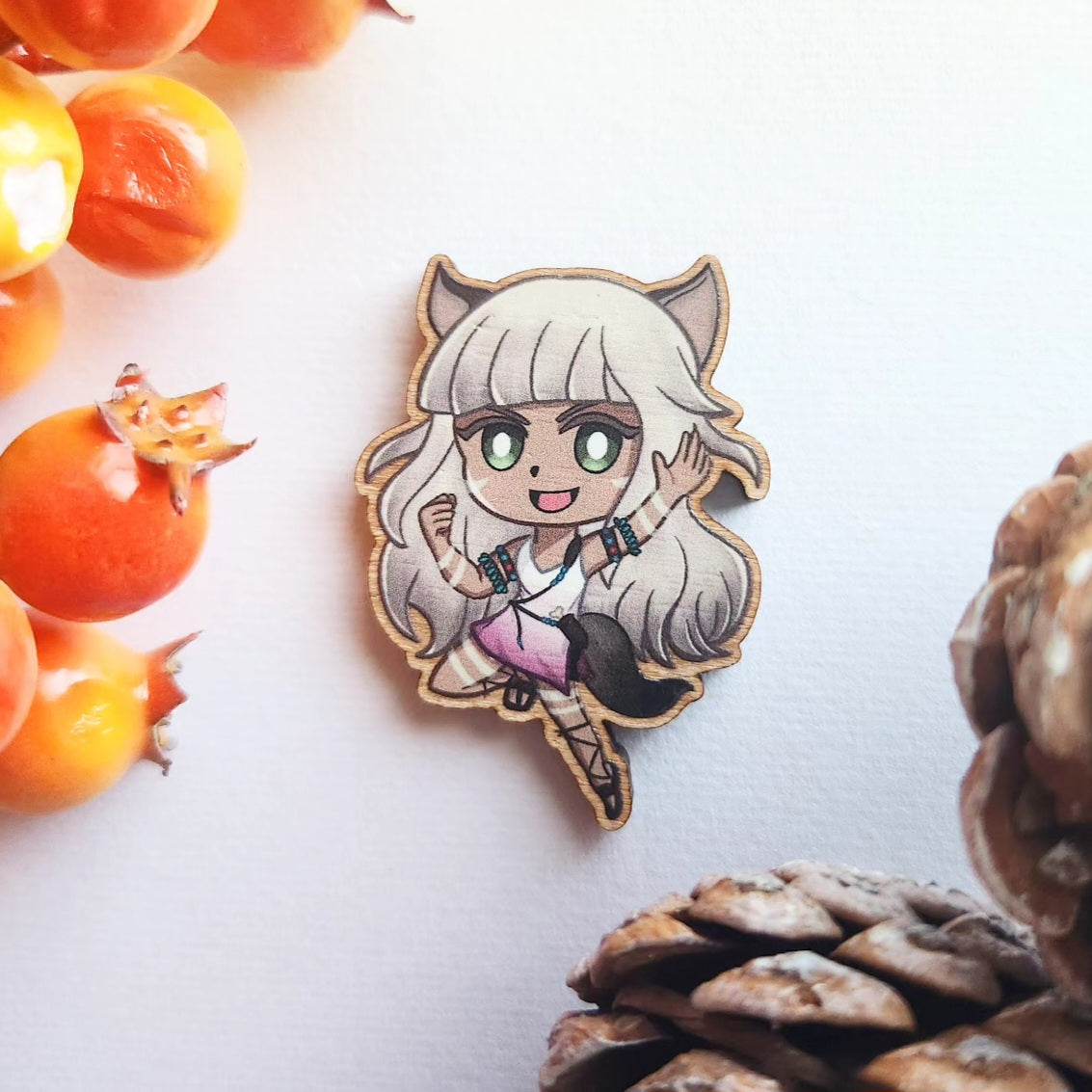 Octopath Traveler 2 Wood Pins/Magnets