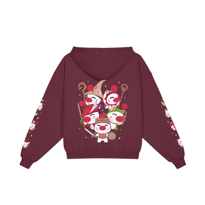 Moogle Party Zip-Up Hoodie