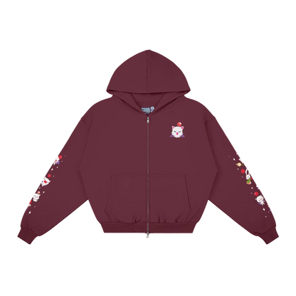 Moogle Party Zip-Up Hoodie