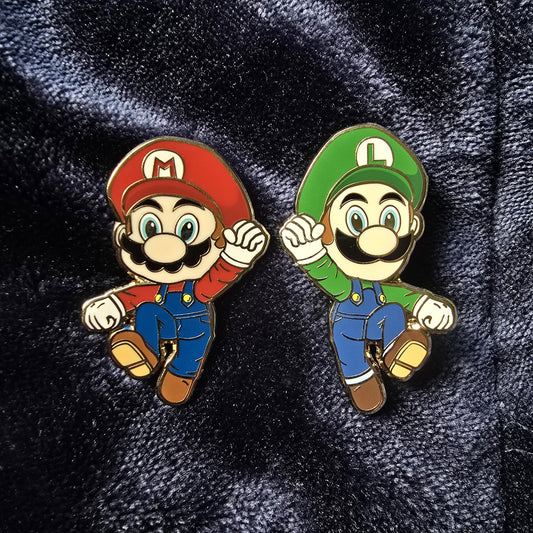 Plumber Brothers Enamel Pins