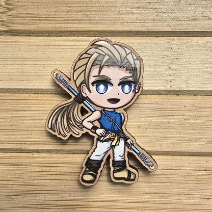 Suikoden II Wood Pin / Magnet