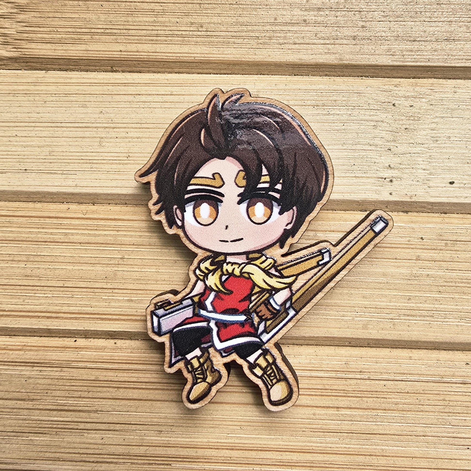 Suikoden II Wood Pin / Magnet