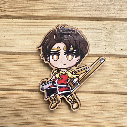 Suikoden II Wood Pin / Magnet