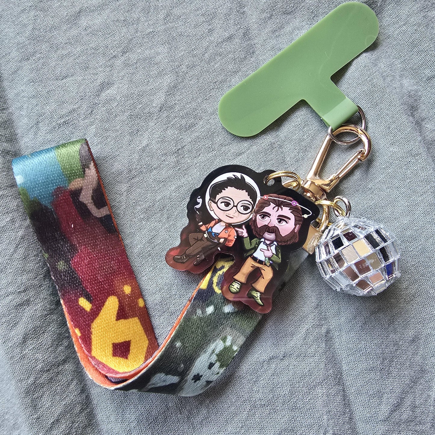 Disco Elysium Wristlet Phone Charm