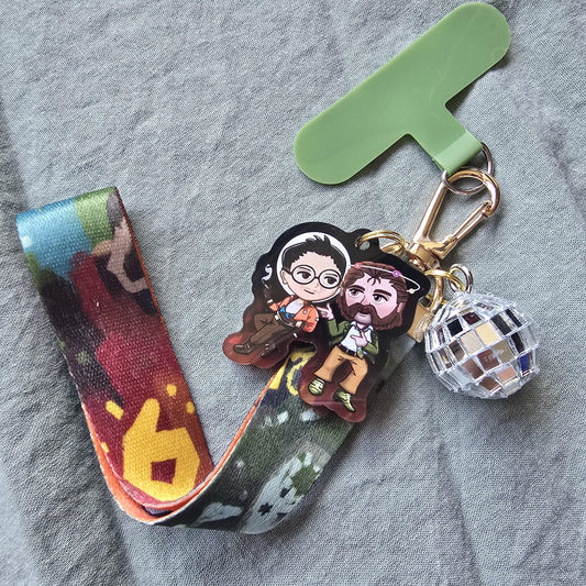 Disco Elysium Wristlet Phone Charm