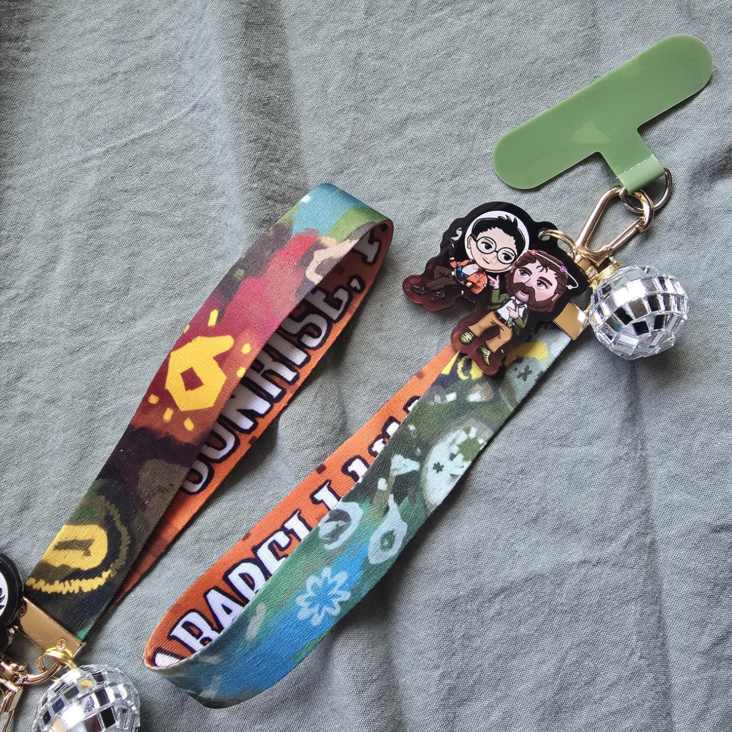 Disco Elysium Wristlet Phone Charm
