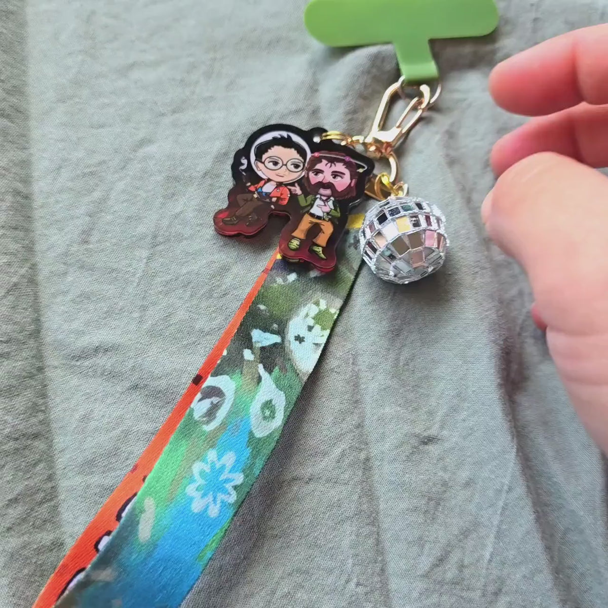Disco Elysium Wristlet Phone Charm