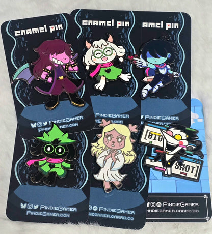 Deltarune Enamel Pins