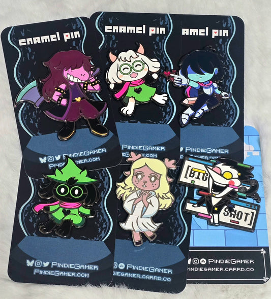 Deltarune Enamel Pins