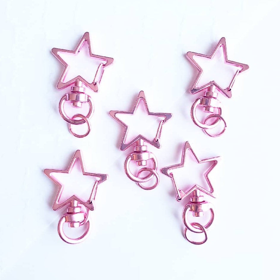 Pink Star Charm Clasp
