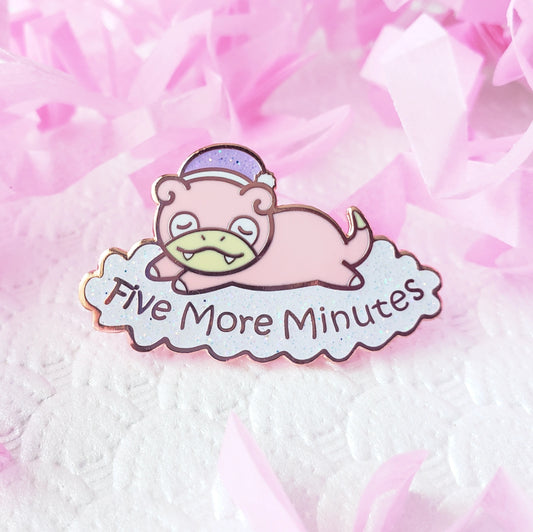 Sleepy Slowpoke Enamel Pin