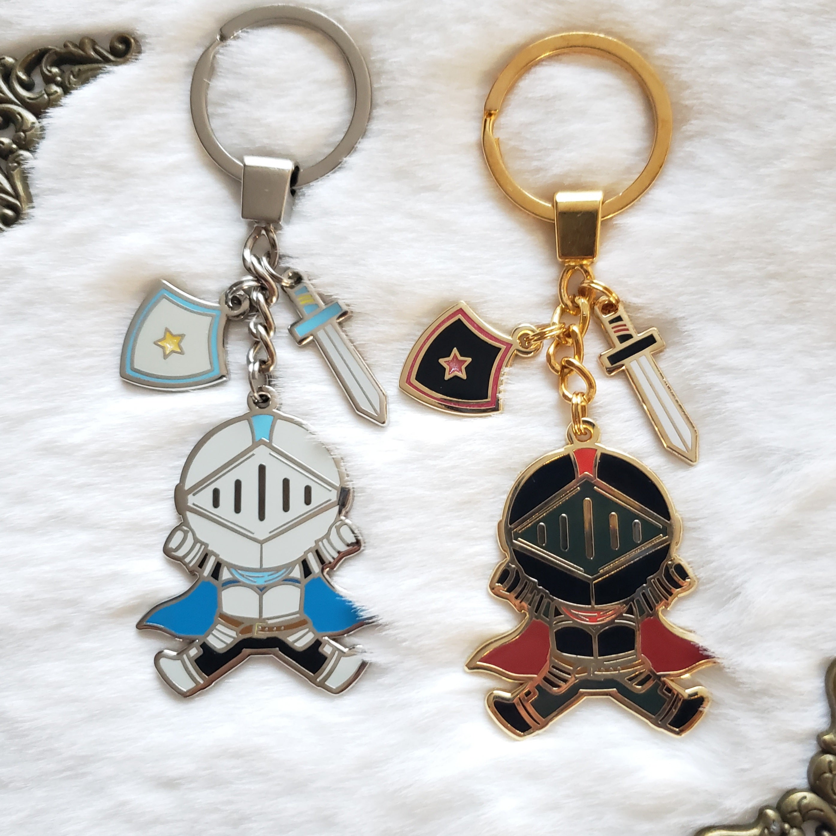 Adventure Knights Enamel Keychains – PindieGamer