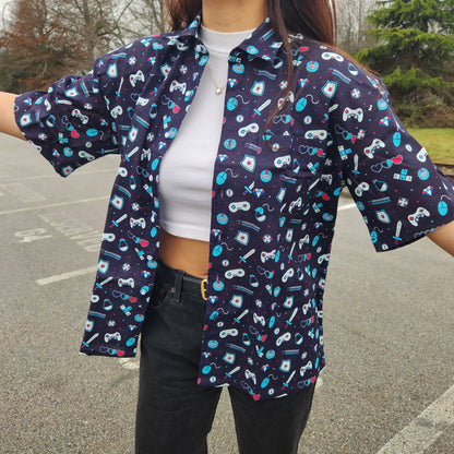 Game Space Button-Up