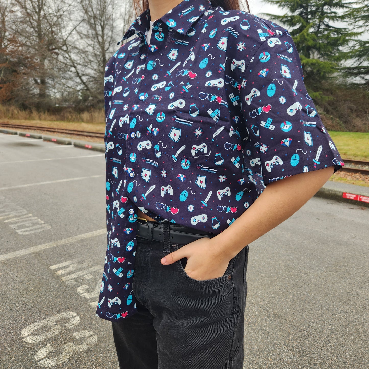 Game Space Button-Up