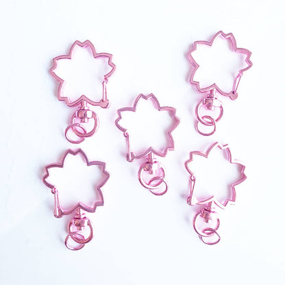 Pink Flower Charm Clasp
